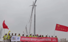 安徽亳州万通风电场项目20台风机吊装全部完成