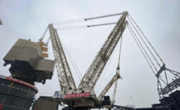 海阳核电3号机组CA01模块1000吨设备吊装